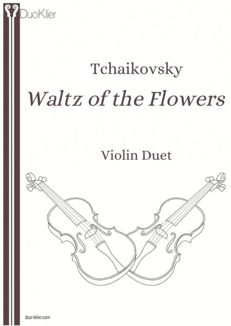 Tchaikovsky Waltz Of The Flowers Violin Duet Sheet Music