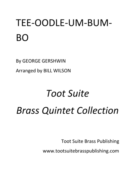 Free Sheet Music Tee Oodle Um Bum Bo