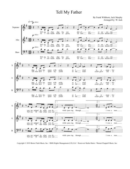 Tell My Father Sab Sheet Music