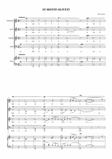 Tenebrae I In Monte Oliveti Sheet Music