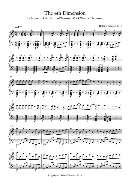 The 4th Dimension Sheet Music