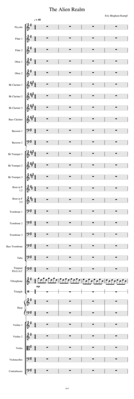 Free Sheet Music The Alien Realm