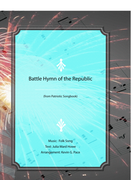 The Battle Hymn Of The Republic Patriotic Song Sheet Music