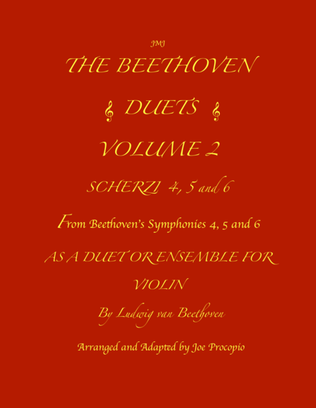 Free Sheet Music The Beethoven Duets For Violin Volume 2 Scherzi 4 5 And 6