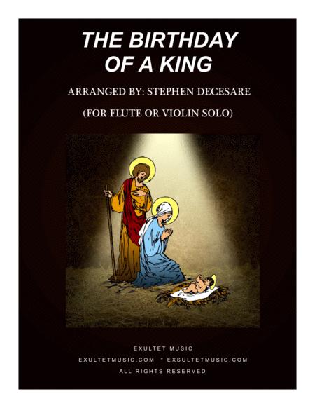 The Birthday Of A King For Flute Or Violin Solo And Piano Sheet Music