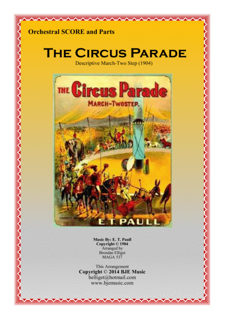 Free Sheet Music The Circus Parade Et Paull Orchestra Score And Parts Pdf