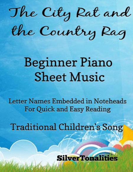 The City Rag And The Country Rat Beginner Piano Sheet Music Sheet Music