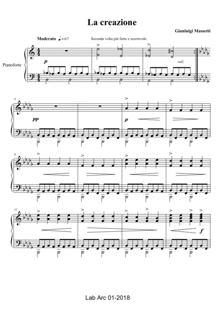 The Creation Original Composition Sheet Music