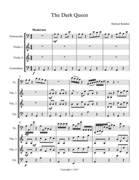 The Dark Queen Sheet Music