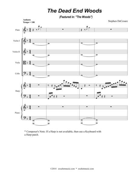 The Dead End Woods Sheet Music