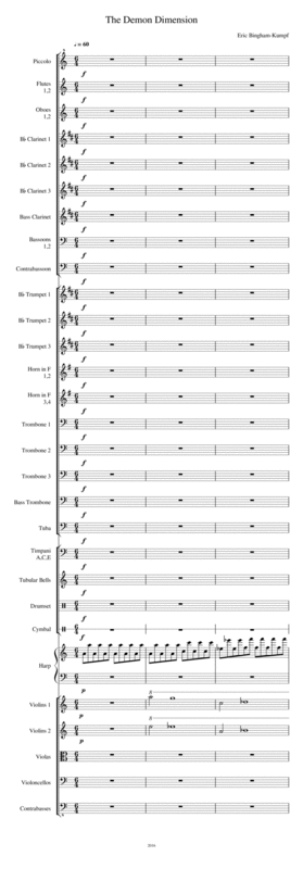 Free Sheet Music The Demon Dimension