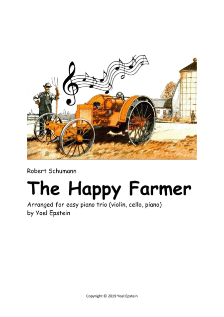 The Happy Farmer By Robert Schumann Arranged For Beginning Piano Trio Sheet Music