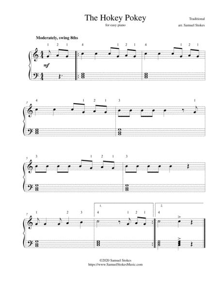 The Hokey Pokey The Hokey Cokey For Easy Piano Sheet Music