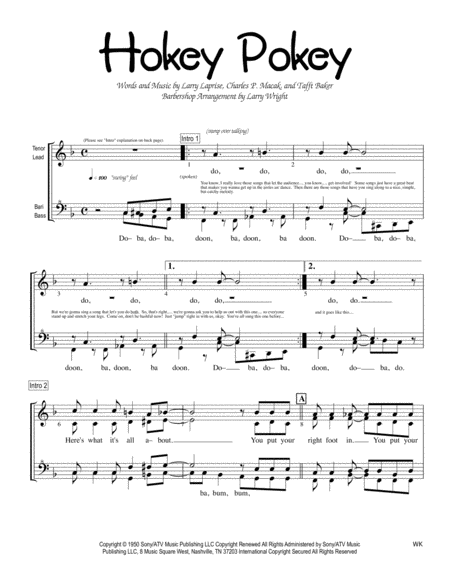 The Hokey Pokey Women Sheet Music