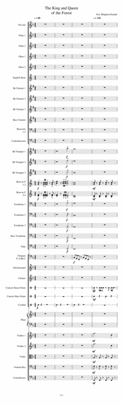 Free Sheet Music The King And Queen Of The Forest