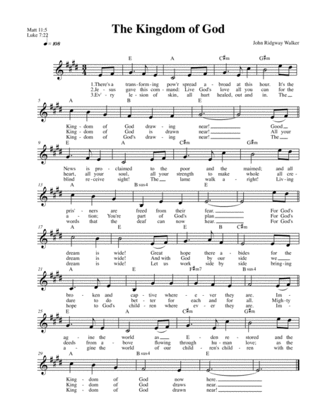 Free Sheet Music The Kingdom