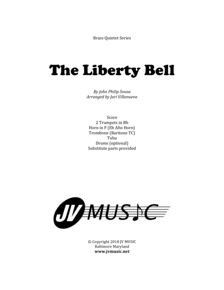 The Liberty Bell March For Brass Quintet Sheet Music