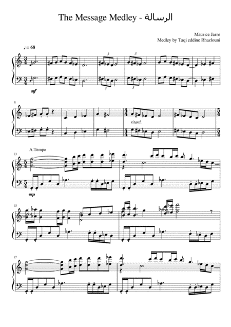 Free Sheet Music The Message Medley