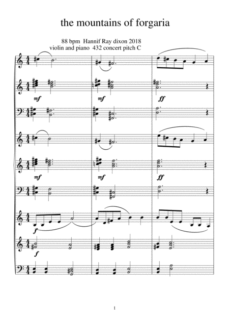 The Mountain Of Forgaria Sheet Music