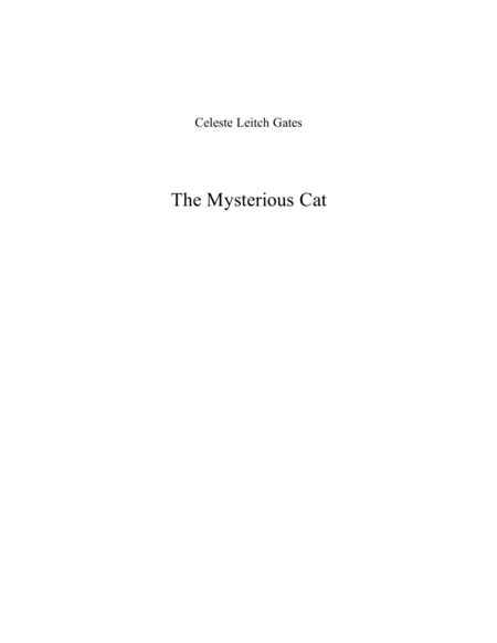 The Mysterious Cat Sheet Music