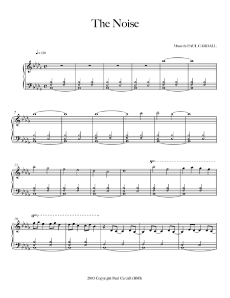 Free Sheet Music The Noise