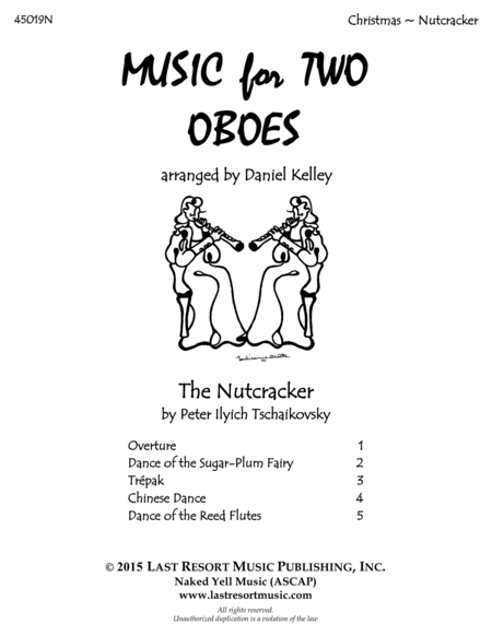 The Nutcracker For Oboe Duet Music For Two Oboes Sheet Music