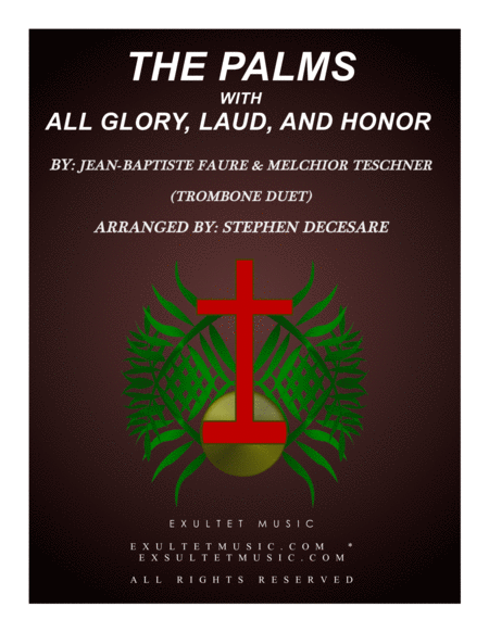 The Palms With All Glory Laud And Honor Trombone Duet Sheet Music