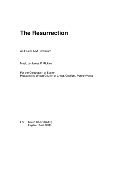 The Resurrection Sheet Music