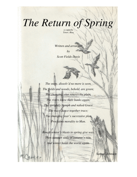 Free Sheet Music The Return Of Spring