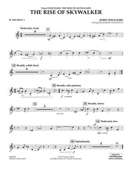 The Rise Of Skywalker From Star Wars The Rise Of Skywalker Bb Trumpet 1 Sheet Music