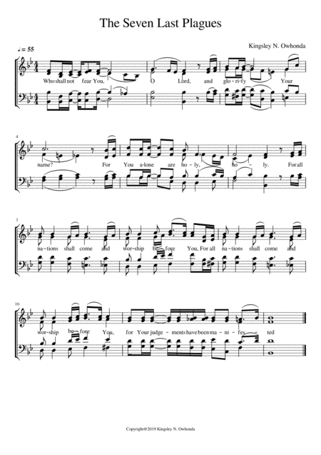 The Seven Last Plagues Sheet Music