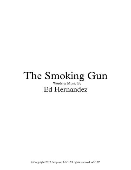 The Smoking Gun Sheet Music