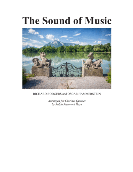 Free Sheet Music The Sound Of Music For Clarinet Quartet Sssb Or Ssab