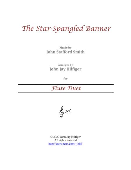 Free Sheet Music The Star Spangled Banner For Flute Duet