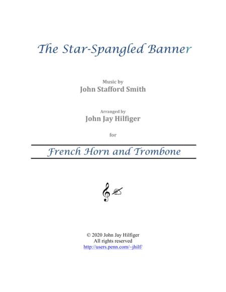 The Star Spangled Banner For French Horn And Trombone Sheet Music