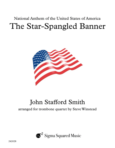 Free Sheet Music The Star Spangled Banner For Trombone Quartet