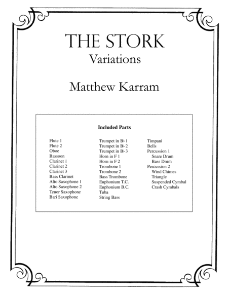 Free Sheet Music The Stork