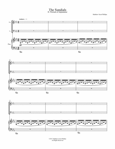 The Sundials Ii Pereunt Et Imputantur They Pass And Are Counted Sheet Music