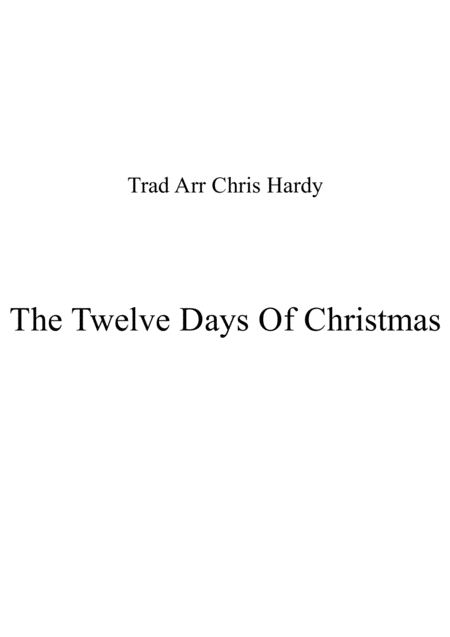 The Twelve Days Of Christmas For Brass Quartet Sheet Music