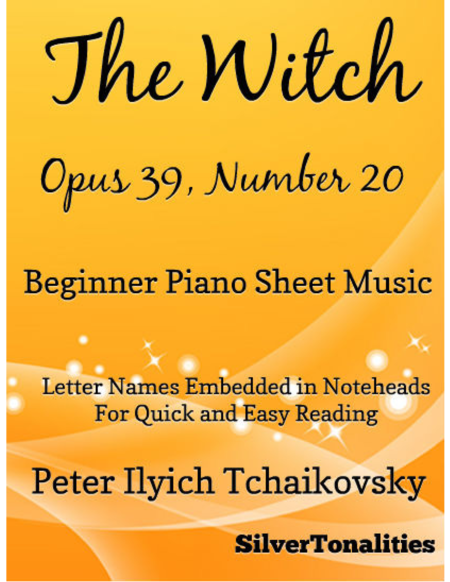 Free Sheet Music The Witch Opus 39 Number 20 Beginner Piano Sheet Music