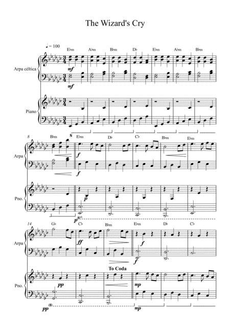 Free Sheet Music The Wizards Cry