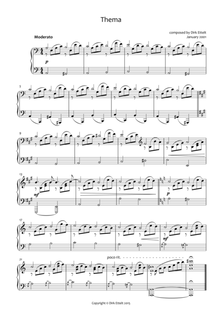 Thema Sheet Music