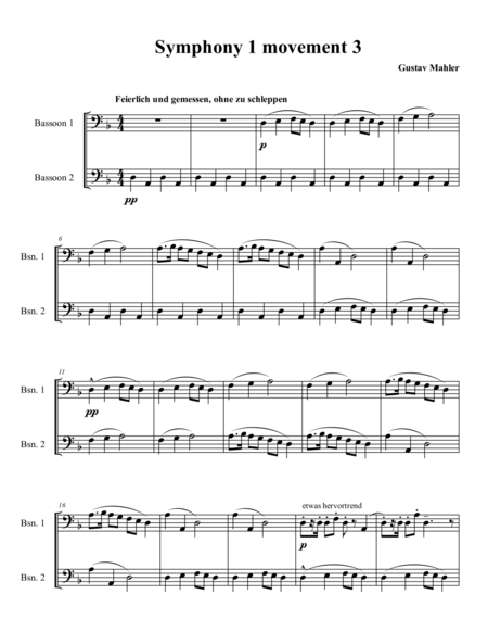 Theme From The Third Movement Of Symphony 1 Sheet Music