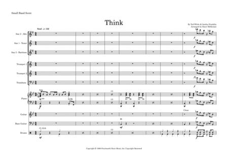 Think Female Vocal Small Band 3 6 Horns Key Of Bb B C Sheet Music