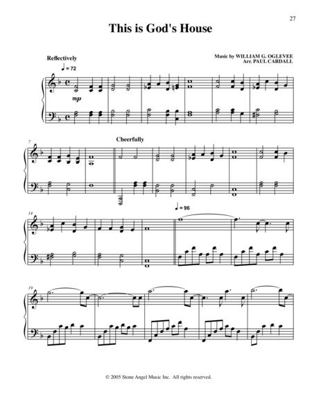 This Is Gods House Sheet Music