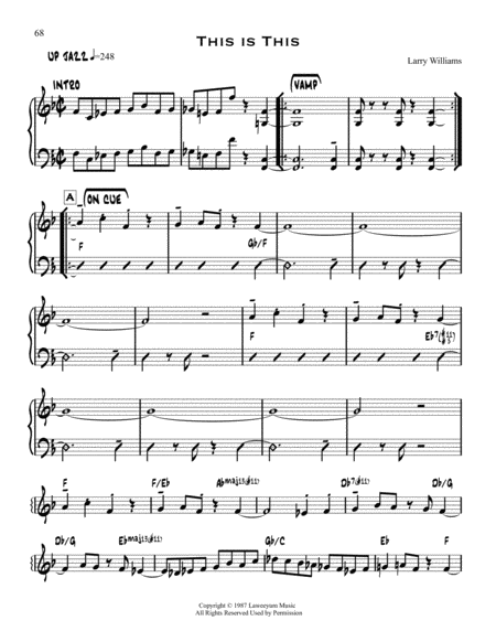 Free Sheet Music This Is This