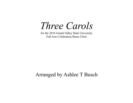 Free Sheet Music Three Carols