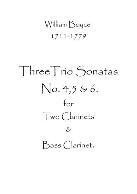 Three Sonatas No 4 5 6 Sheet Music