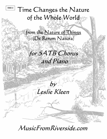 Time Changes The Nature Of The Whole World For Satb Chorus And Piano Sheet Music