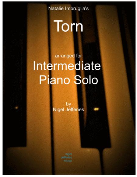 Torn Arranged For Intermediate Piano Solo Sheet Music